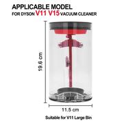Poubelle de remplacement facile à changer pour aspirateur bidon V11 V15 SV14
