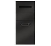 Poubelle de salle de bain en acier inoxydable avec étagère intégrée et boîte à mouchoirs, design peu encombrant pour le rangement latéral des toilettes