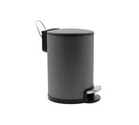 Poubelle de Salle de Bain en Métal "Metaline" 3L Anthracite