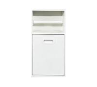 Poubelle de salle de bain encastrée étanche en acier inoxydable pour cuisine, salon, chambre à coucher, blanc, 500 x 200 x 140 mm