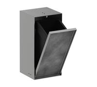 hansgrohe XtraStoris Rock poubelle, encastrée, porte carrelable, 240x140x390mm, 2,5 litres de capacité, 56063800, Couleur: acier inoxydable brossé