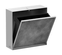 hansgrohe XtraStoris Rock poubelle, à encastrer, porte carrelable, 390x100x390mm, capacité 4 litres, 56089, Coloris: Blanc mat - 56089700