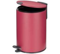 Poubelle de salle de bain Mats KELA - 3 L - 23cm - Rouge pastel - Métal