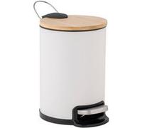 Poubelle de Salle de Bain "Mobelle" 3L Blanc Blanc G
