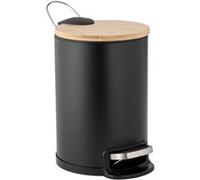 Poubelle de Salle de Bain "Mobelle" 3L Noir