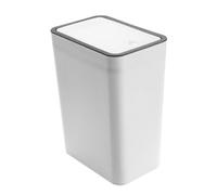 Poubelle de Salle de Bain, Poubelle en Plastique avec Couvercle Supérieur à Pression Scellée de Grande capacité, Poubelles Inodores, Corbeille à Papier pour Toilettes, Bureau,