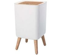 KITCHEN MOVE Poubelle sur pied de salle de bain touch 10L MALMO SQUARE Couleur bois