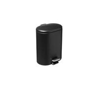 Poubelle de Salle de Bain "Siliflex" 6L Noir