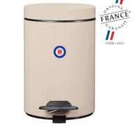 ROSSIGNOL Poubelle de salle de bains à pédale 3L Fabriqué en France - CYJEU