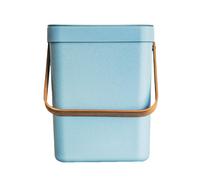 Kitchen Move – Poubelle de table BODEN 5 L plastique recyclé Bleu, poignée bambou