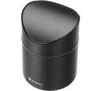 HENDI Poubelle de table avec couvercle basculant, 1,2 L, métal peint par poudrage, ø120x(H)165mm, noir