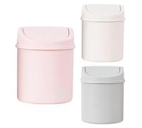 Poubelle De Table avec Couvercle en Plastique Réutilisable pour Salon, Cuisine, Chambre à Coucher, Salle De Bains et Bureau