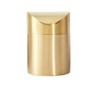 Poubelle de table en acier inoxydable brossé 1,50 l avec couvercle amovible pour cuisine et bureau