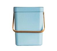 Kitchen Move – Poubelle de table BODEN 5 L plastique recyclé Bleu, poignée bambou