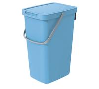 Prosperplast Poubelle de tri Keden Systema Q – 20 l, couvercle et anse – Bleu clair