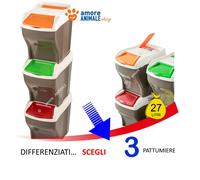 Poubelle De Tri BAMA Poker PLUS → 3 / 4 Pièces Seau À Déchets