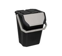 5five - poubelle de tri 37l en plastique noir