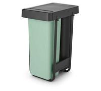 Brabantia Poubelle de tri encastrable Sort & Go 2 x 30 L Vert clair