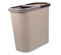 Poubelle De Tri Mini Poubelle Combo Et Corbeille à Chambre Tri Dechets 2 Compartiments Extérieure Classée Mode Bureau Plastique Compost