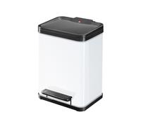 Poubelle De Tri Sélectif 2 Bacs À Pédale 20l (9+9) Hailo Öko Duo Plus M