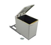 Poubelle de tri sélectif avec couvercle automatique - 1 bac de 16 litres EMUCA