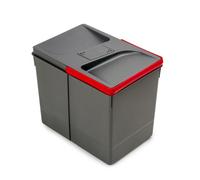 Poubelle de tri sélectif Recycle pour cuisine - 1 x 15L - anti odeurs EMUCA