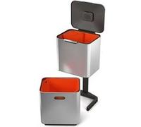 Poubelle de tri sélectif Totem 60L Inox - Joseph Joseph - Gris - Inox Acier G