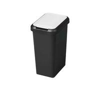 Poubelle de tri verre papier plastique 45 litres - Blanc