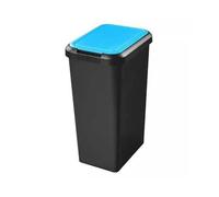 Poubelle de tri verre papier plastique 45 litres - Bleu