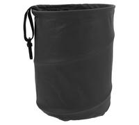 Poubelle de Véhicule Pliable Mini Suspendue en Cuir Artificiel Noir | Grand Format, Rangement Réutilisable, Usage Voiture et Barbecue, pour Déchets ou Serviettes