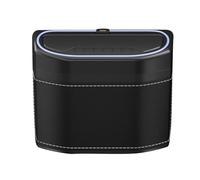 Poubelle de voiture - Cabilles de poubelles de voiture à litière | Coube à poussière automobile avec lumière tactile | Le stockage réutilisable des déchets résistants aux odeurs peut pour les véhicule