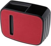 Poubelle De Voiture Durable Pour Siège Avant Et Arrière En Suède Rouge 1 Ensemble