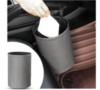 Poubelle De Voiture Imperméable Et Pliable - Panier À Déchets Suspendu En Cuir Pu Gris Pour Un Intérieur Propre Et Organisé - Jack Daniels