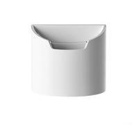 Poubelle de voiture intégrée avec doublure imperméable amovible, matériau ABS, design enveloppé de cuir double couche, bac de rangement compact pour une utilisation intérieure du véhicule (blanc)