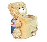 Poubelle de voiture mignonne - 2 en 1 - Multifonction - En peluche - Étanche - Rangement de véhicule - Poubelle de camion - Pour voiture, bureau, table de chevet, chambre à coucher, bureau, camping