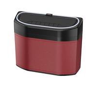 Poubelle de voiture - Organisateur de déchets portable avec éclairage, poubelle multifonctionnelle | Container de rangement élégant avec matériau robuste pour les voyages
