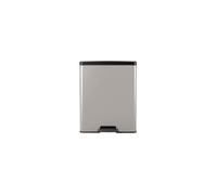 Poubelle Decobin rectangulaire 65l décor métal -