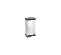 Poubelle Decobin rectangulaire duo 23l+23l décor métal -