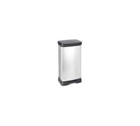 CURVER DECO BIN DUO 23L+23L Poubelle 39 x 29 x 72 cm argenté 08680-582