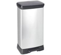 CURVER DECO BIN DUO 23L+23L Poubelle 39 x 29 x 72 cm argenté 08680-582