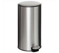 Poubelle Delta en Acier Inoxydable Finition Acier Inox - 30 L