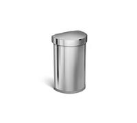 Poubelle demi-lune à capteur 45 L code J inox - - Argent - Inox