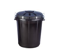 Poubelle 70 L Plastique Noir