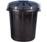 Poubelle Denox 70 L Plastique Noir Noir G