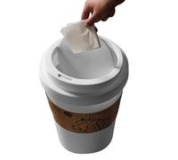 Poubelle design en forme de tonneau avec couvercle incliné - Poubelle de rangement pour salle de bureau, salle de bain en plein air | Optimisation de l'espace : design