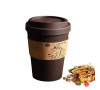 Poubelle design en forme de tonneau avec couvercle incliné - Poubelle de rangement pour salle de bureau, salle de bain en plein air | Optimisation de l'espace : design