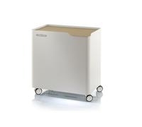 Poubelle design tri sélectif, fermeture douce, 60 litres, ECOBOX, Blanc-Sable Don Hierro