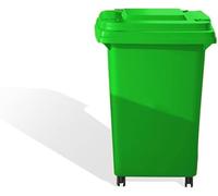 Poubelle D'extérieur 30L 50L 100L 120L 240L Poubelle Roulettes, Avec Couvercle, Poubelle Commerciale Résidentielle, For Jardin, Garage, Terrasse, Utilisation Extérieure, 4 Couleurs Disponibles(Green,5