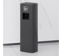 Poubelle Dextérieur avec Cendrier Amovible, Cendrier Vertical pour Cigarettes, Idéal pour Centres Commerciaux, Hôtels, Bars, Bureaux Et Maisons - Base épaisse, Black 9.1x7.3x32.5in