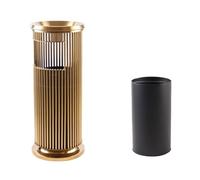 Poubelle d'extérieur avec cendrier - Poubelle verticale pour hôtels et karaokés, grande poubelle de cuisine avec compartiment intérieur séparé